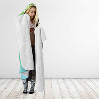 Aloha Hawaii Festive Hooded Blanket Frangipani Lace Classic - Summer Vibes