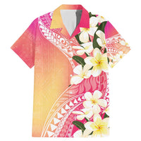 Aloha Hawaii Festive Family Matching Mermaid Dress and Hawaiian Shirt Frangipani Lace Classic - Spring Vibes LT7 Dad's Shirt - Short Sleeve Colorful - Polynesian Pride