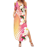 Aloha Hawaii Festive Family Matching Summer Maxi Dress and Hawaiian Shirt Frangipani Lace Classic - Spring Vibes LT7 Mom's Dress Colorful - Polynesian Pride