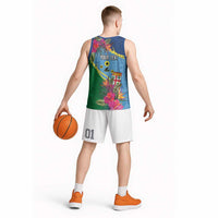 Personalized Malampa Fiji Day Together We Grow Basketball Jersey Special Tapa Mix LT7 - Polynesian Pride