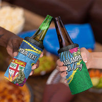 Personalized Malampa Fiji Day Together We Grow 4 in 1 Can Cooler Tumbler Special Tapa Mix LT7 - Polynesian Pride