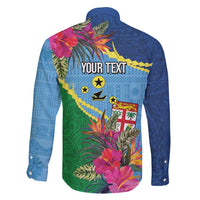 Personalized Malampa Fiji Day Together We Grow Family Matching Short Sleeve Bodycon Dress and Hawaiian Shirt Special Tapa Mix LT7 - Polynesian Pride