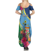Personalized Malampa Fiji Day Together We Grow Family Matching Summer Maxi Dress and Hawaiian Shirt Special Tapa Mix LT7 - Polynesian Pride