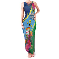 Personalized Malampa Fiji Day Together We Grow Family Matching Tank Maxi Dress and Hawaiian Shirt Special Tapa Mix LT7 Mom's Dress Colorful - Polynesian Pride