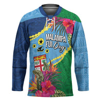 Personalized Malampa Fiji Day Together We Grow Hockey Jersey Special Tapa Mix LT7 Unisex Colorful - Polynesian Pride