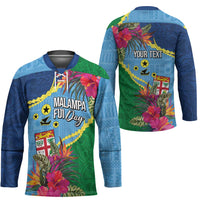 Personalized Malampa Fiji Day Together We Grow Hockey Jersey Special Tapa Mix LT7 - Polynesian Pride