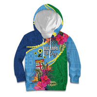 Personalized Malampa Fiji Day Together We Grow Kid Hoodie Special Tapa Mix LT7 Hoodie Colorful - Polynesian Pride