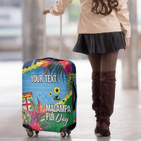 Personalized Malampa Fiji Day Together We Grow Luggage Cover Special Tapa Mix LT7 - Polynesian Pride