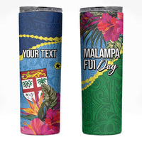 Personalized Malampa Fiji Day Together We Grow Skinny Tumbler Special Tapa Mix LT7 Colorful - Polynesian Pride