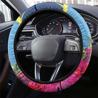 Malampa Fiji Day Together We Grow Steering Wheel Cover Special Tapa Mix LT7 - Polynesian Pride