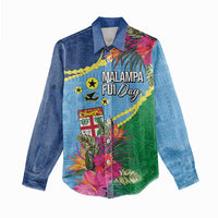 Personalized Malampa Fiji Day Together We Grow Women Casual Shirt Special Tapa Mix LT7 - Polynesian Pride