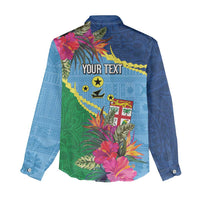 Personalized Malampa Fiji Day Together We Grow Women Casual Shirt Special Tapa Mix LT7 - Polynesian Pride