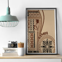 Samoa Siapo Motif Canvas Wall Art Classic Style LT7 - Polynesian Pride