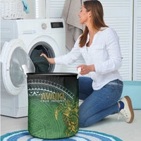 Cook Islands Rugby Kuki Avaiki Laundry Basket Tribal Turtle - Polynesian Pride