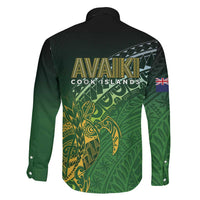 Cook Islands Rugby Kuki Avaiki Family Matching Off Shoulder Short Dress and Hawaiian Shirt Tribal Turtle LT7 - Polynesian Pride