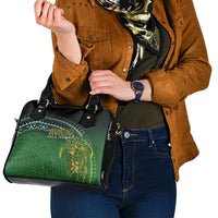Cook Islands Rugby Kuki Avaiki Shoulder Handbag Tribal Turtle - Polynesian Pride