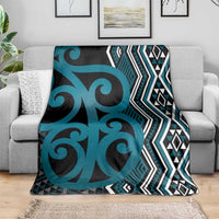Maori Taniko Patterns Blanket Azure Patiki Motifs Mix Whakairo Ngaru