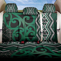 Maori Taniko Patterns Back Car Seat Cover Pounamu Patiki Motifs Mix Whakairo Ngaru LT7 One Size Green - Polynesian Pride