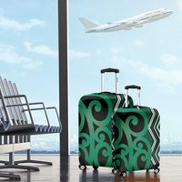 Maori Taniko Patterns Luggage Cover Pounamu Patiki Motifs Mix Whakairo Ngaru LT7 - Polynesian Pride