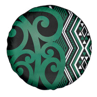 Maori Taniko Patterns Spare Tire Cover Pounamu Patiki Motifs Mix Whakairo Ngaru LT7 - Polynesian Pride