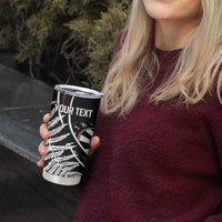 New Zealand Darts Personalised Tumbler Cup Silver Fern Dynamic