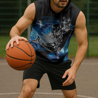 Maori Matariki Te Araroa Paikea Starry Sleeveless Hoodie Tangaroa Whakatauki