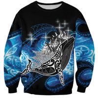 Maori Matariki Te Araroa Paikea Starry Sweatshirt Tangaroa Whakatauki