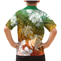 Kanaka Maoli Hawaii Flag Day Family Matching Mermaid Dress and Hawaiian Shirt Vibrant Frangipani LT7 - Polynesian Pride