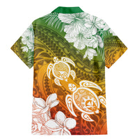 Kanaka Maoli Hawaii Flag Day Family Matching Mermaid Dress and Hawaiian Shirt Vibrant Frangipani LT7 - Polynesian Pride