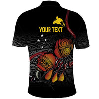 Personalized Papua New Guinea Milne Bay Polo Shirt Bagi Necklace Mix Lime Pot Grunge