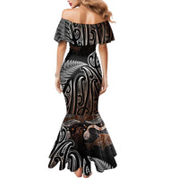 Aotearoa Maori - Australia Indigenous Mermaid Dress Koiri Whakairo Mix Aboriginal Art - Polynesian Pride