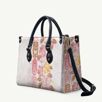 Christmas Aloha Hawaii Tiki Leather Bag Hibiscus Spring Colors - Polynesian Pride