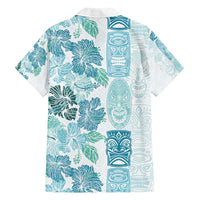 Christmas Aloha Hawaii Tiki Family Matching Long Sleeve Bodycon Dress and Hawaiian Shirt Hibiscus Summer Colors LT7 - Polynesian Pride