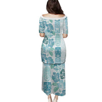 Christmas Aloha Hawaii Tiki Family Matching Puletasi and Hawaiian Shirt Hibiscus Summer Colors LT7 - Polynesian Pride
