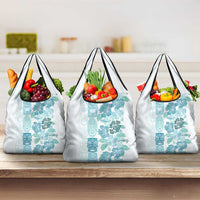 Christmas Aloha Hawaii Tiki Grocery Bag Hibiscus Summer Colors - Polynesian Pride