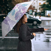 Christmas Aloha Hawaii Tiki Umbrella Hibiscus Winter Colors - Polynesian Pride