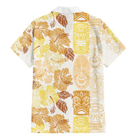 Christmas Aloha Hawaii Tiki Family Matching Mermaid Dress and Hawaiian Shirt Hibiscus Autumn Colors LT7 - Polynesian Pride