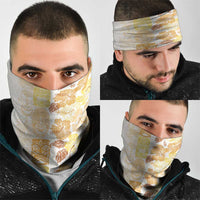 Christmas Aloha Hawaii Tiki Neck Gaiter Hibiscus Autumn Colors - Polynesian Pride