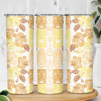 Christmas Aloha Hawaii Tiki Skinny Tumbler Hibiscus Autumn Colors LT7 - Polynesian Pride