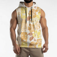 Christmas Aloha Hawaii Tiki Sleeveless Hoodie Hibiscus Autumn Colors LT7 - Polynesian Pride