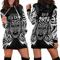 New Zealand Rugby Hoodie Dress 2023 World Cup Aotearoa Haka Face LT7 - Polynesian Pride