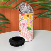 Aloha Hawaii 4 in 1 Can Cooler Tumbler Kawaii Mele Kalikimaka - Pastel Fever LT7 - Polynesian Pride