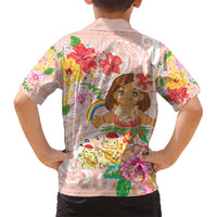 Aloha Hawaii Kid Hawaiian Shirt Kawaii Mele Kalikimaka - Pastel Fever
