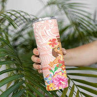 Aloha Hawaii Skinny Tumbler Kawaii Mele Kalikimaka - Pastel Fever LT7 - Polynesian Pride