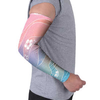 Aloha Hawaii Floral Tapa Arm Sleeves Patchwork Pastel Candy - Polynesian Pride