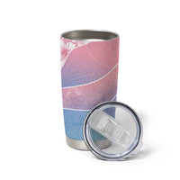 Aloha Hawaii Floral Tapa Tumbler Cup Patchwork Pastel Candy - Polynesian Pride