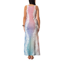 Hawaii Aloha Plumeria Lei Pastel Candy Palaka Family Matching Tank Maxi Dress and Hawaiian Shirt LT7 - Polynesian Pride