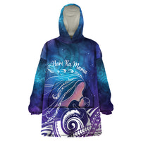 New Zealand Mother's Day Wearable Blanket Hoodie Maori Hari Ra Mama LT7 One Size Galaxy - Polynesian Pride