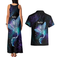 Polynesian Tala Manta Ray Couples Matching Tank Maxi Dress and Hawaiian Shirt Nowhere You Could Go That I Won't Be With You LT7 - Polynesian Pride