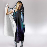 Polynesian Tala Manta Ray Hooded Blanket Nowhere You Could Go That I Won't Be With You - Polynesian Pride